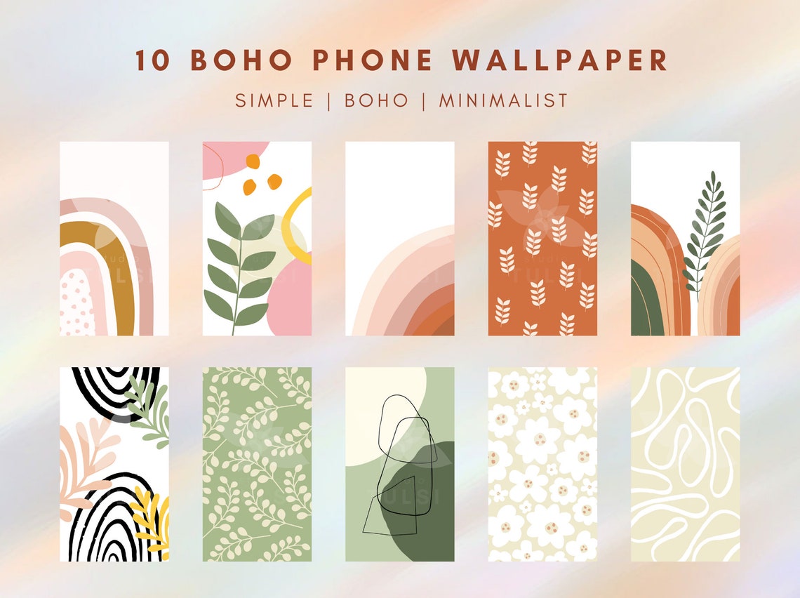 Boho Phone Wallpaper Neutral Iphone Android Wallpaper Etsy