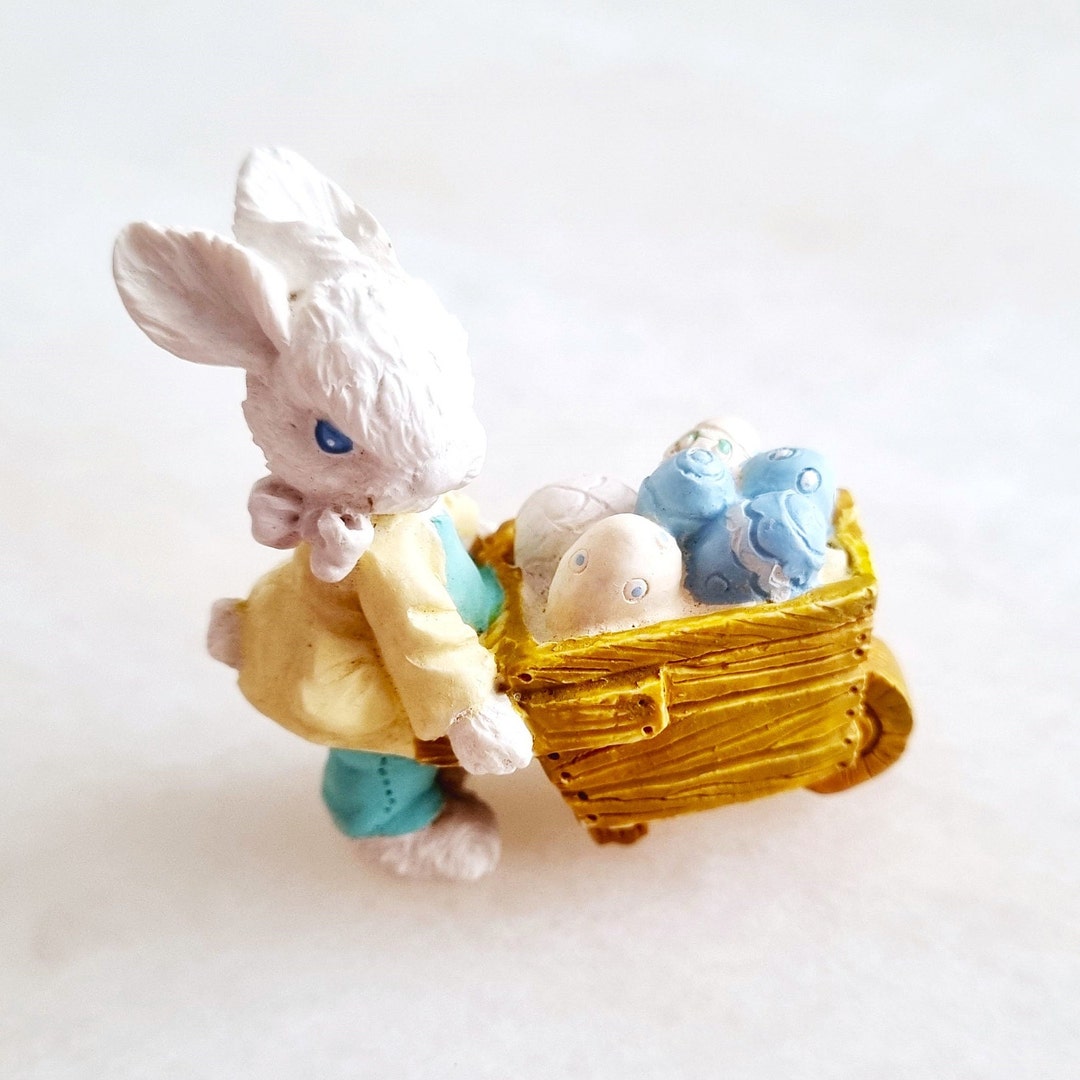 Vintage Miniature Peter Rabbit Figurine | Resin Bunny Easter Egg on ...