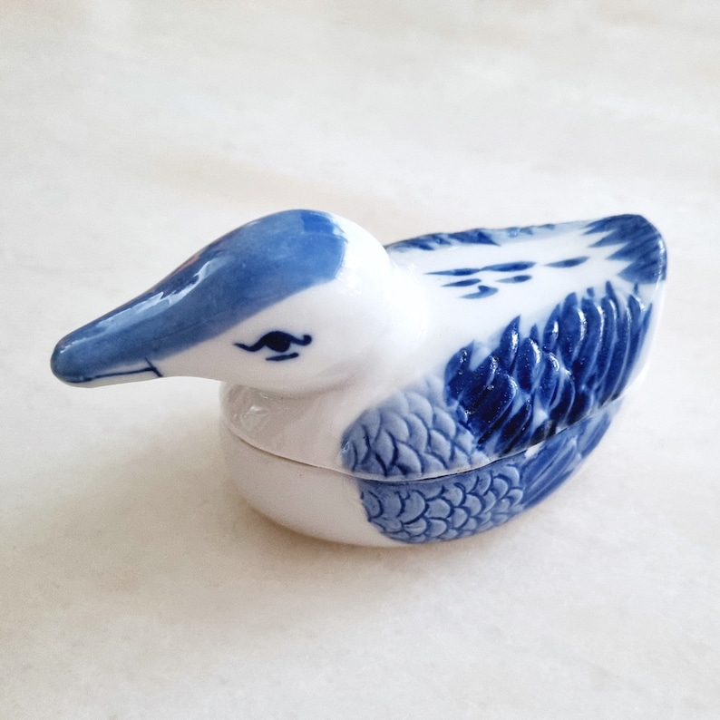 Porcelain Duck Butter Dish