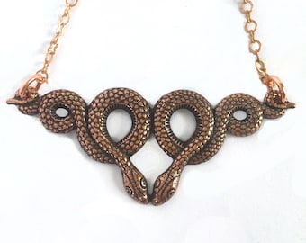 Uktena Copper Necklace Tsalagi Cherokee Made