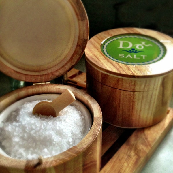Cherokee Wooden Salt Box