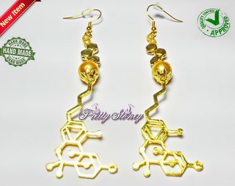 Honeycomb Marijuana Earrings by Pretty Stoney Jewelry Weed Jewelry Cannabis Jewelry Pot Jewelry Pot Leaf Jewelry Honeycomb Jewelry