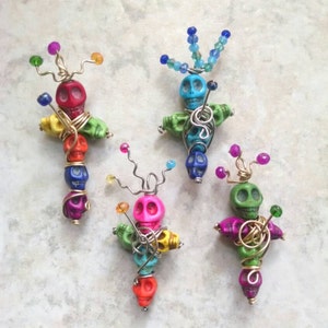 Voodoo doll pendants, Themed colors image 1