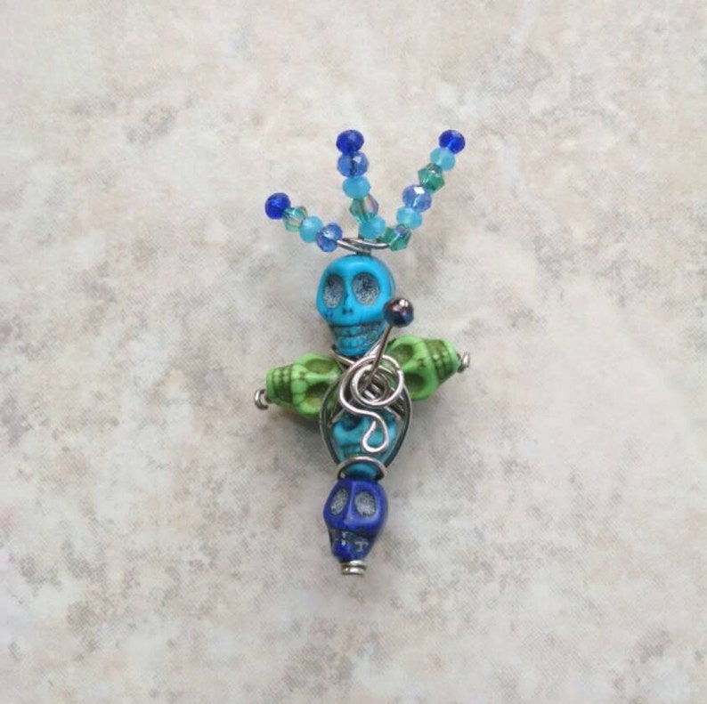 Voodoo doll pendants, Themed colors image 4