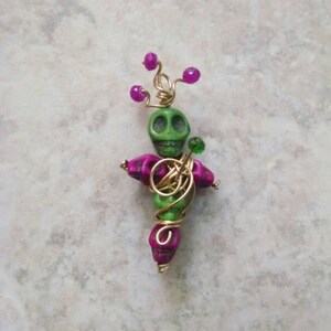 Voodoo doll pendants, Themed colors image 2