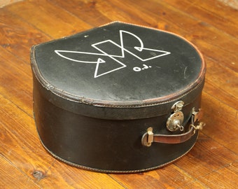 Hat trunk Canvas- leather and key