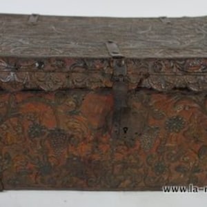 Leather trunk