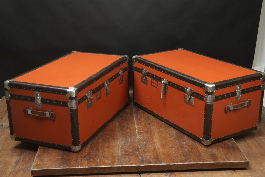 Mail Box Trunks Pair of Mail Trunks With Key R3129 - Etsy