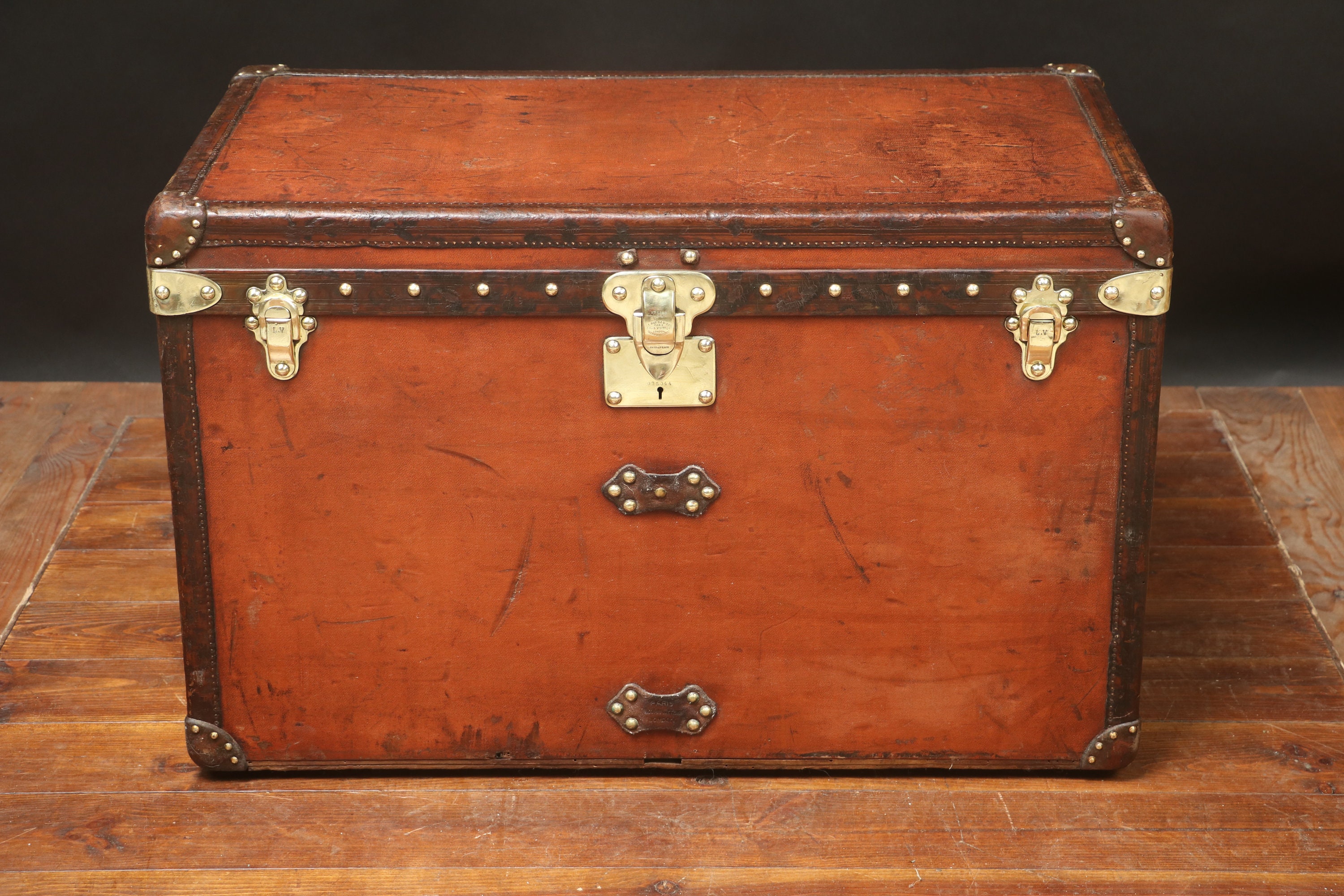 Large-Sized Antique 19th Century Louis Vuitton Steamer Trunk