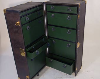 R1016 trunk wardrobe Faux Croc