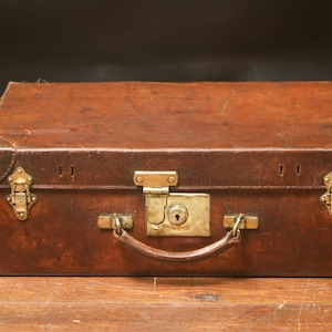 Goyard leather suitcase image 1