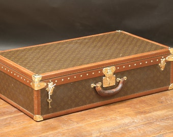 Louis Vuitton Suitcase Alzer 80 Monogrammed With Its Key 