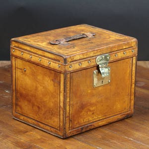Louis vuitton leather hat trunk