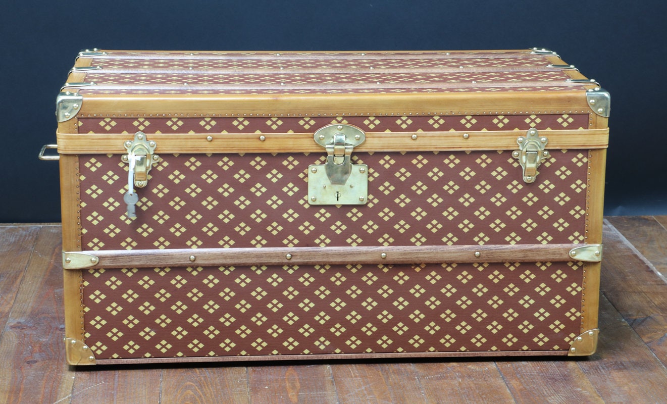 Stenciled Monogram Cabin Steamer Trunk by Louis Vuitton, 1920s for
