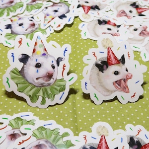 gambás de festa - adesivos