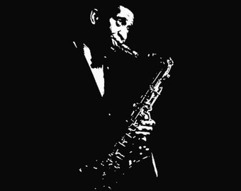 Saxophone organic cotton t-shirt