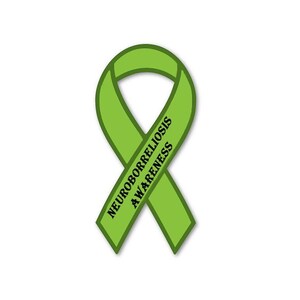 Neuroborreliosis / Late Stage Lyme Awareness Ribbons Magnets
