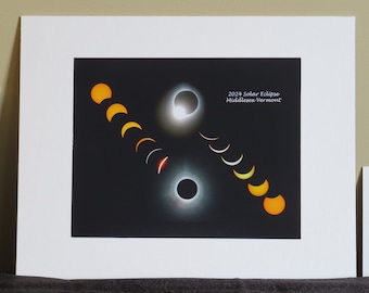 2024 Total Solar Eclipse Panel ~ Middlesex, Vermont (3 Sizes available!!)