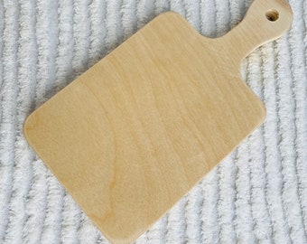 Hand Cut 1/2” Birch Wood Cutting Board for Crafting | Sanded | Cutting Board Only