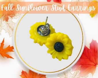 Sunflower Stud Earrings