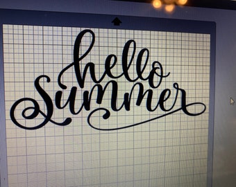 Hello Summer Vinyl Decal | Multiple Sizes Available | Decal Only | Not a Finished Product | Vinyl Sticker