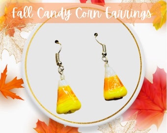 Candy Corn Earrings