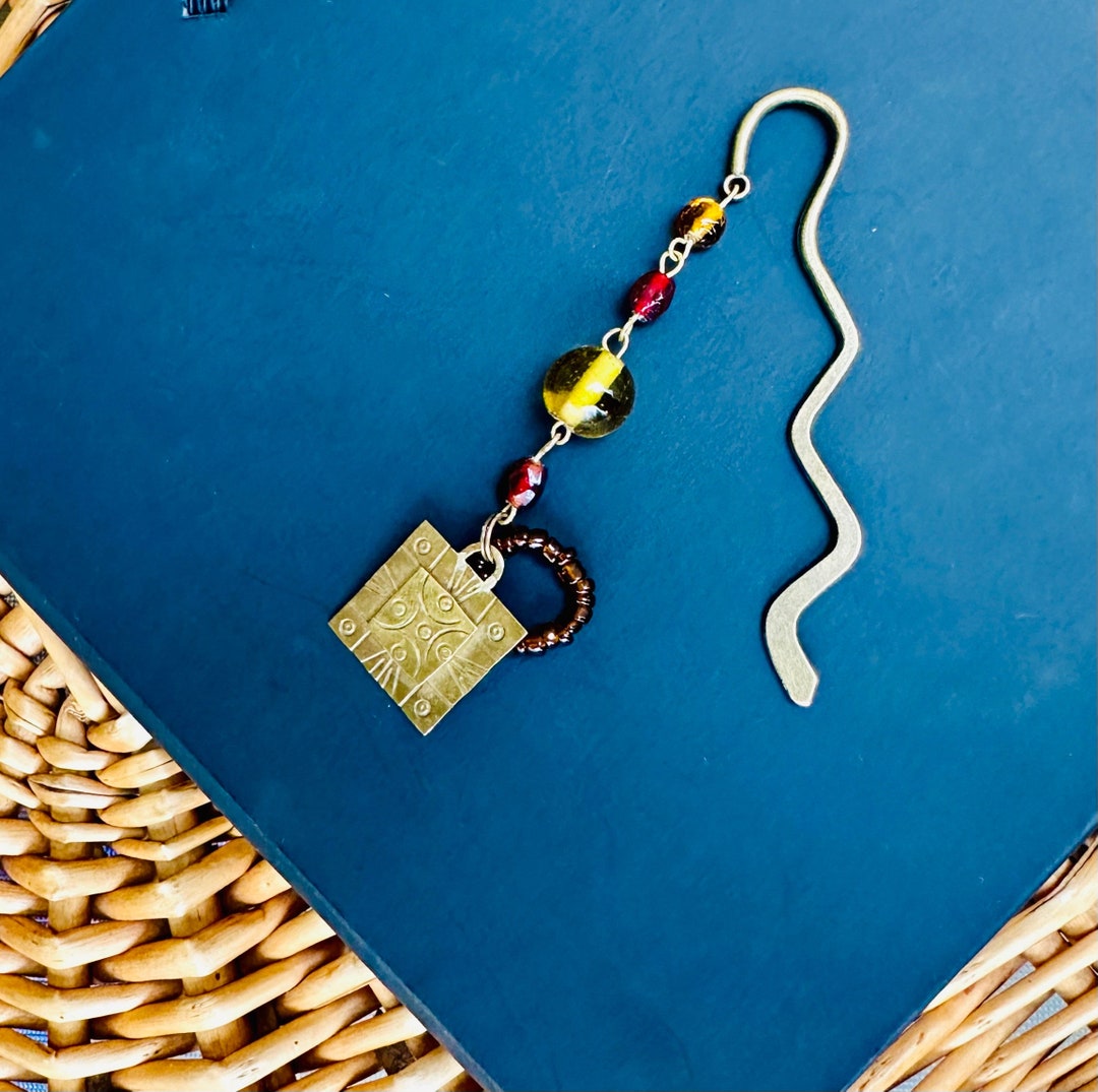 Pld Bookmark Upcycled Bookmark From Old Necklace. Handmade and Stylish Gift for Her ...
