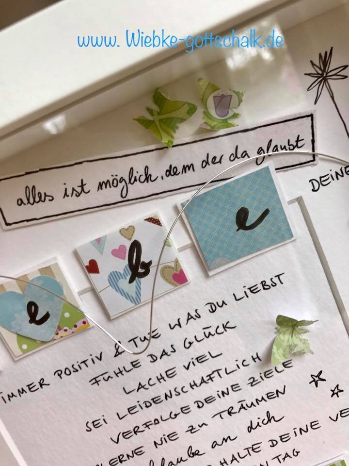 Bild " Lebe DEIN Leben" zur Konfirmation Etsy.de