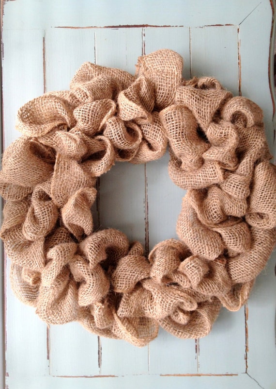 Items similar to Burlap Wreath on Etsy