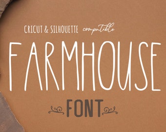 Skinny Font, Rae Dunn Font,  FARMHOUSE FONT SVG, Rae Dunn Inspired Font, Font for Cricut, ttf font