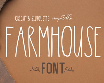 Skinny Schriftart, Rae Dunn Schriftart, FARMHOUSE FONT SVG, Rae Dunn inspirierte Schriftart, Schriftart für Cricut, ttf font