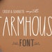 Skinny Font, Rae Dunn Font, FARMHOUSE FONT SVG, Rae Dunn Inspired Font, Font for Cricut, ttf font
