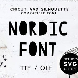 Carattere nordico SVG, font scandinavo per bambini, font Cricut, font nordico per bambini, Alphabet kids, Nordic Font SVG, Font for Cricut, Font scandinavo