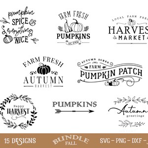 Rustic Fall Svg Bundle, Pumpkin Patch Svg, Farmhouse Fall Svg , Autumn ...