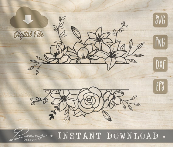 Free Free Split Flower Svg Free SVG PNG EPS DXF File