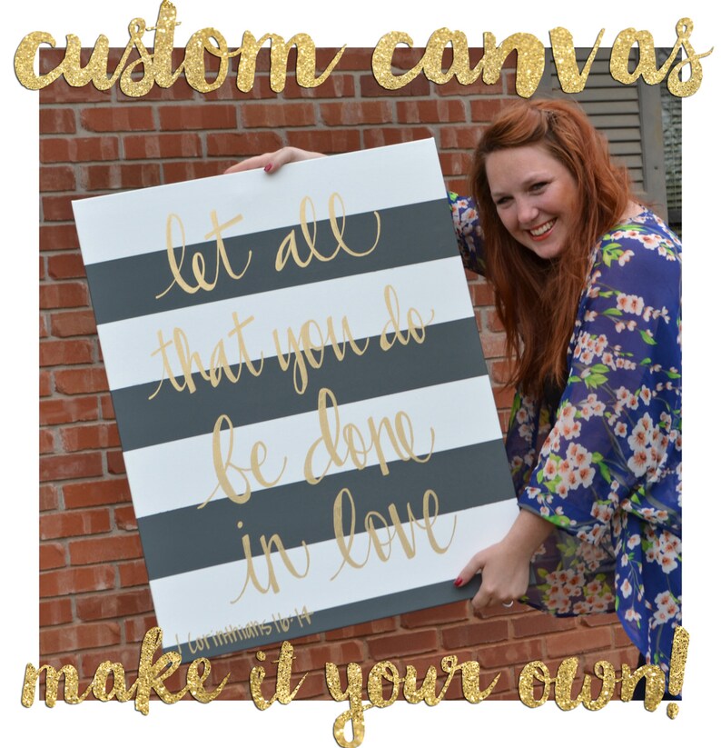 Custom Quote Canvas Personalized Canvas Quote Art Wall Art Etsy