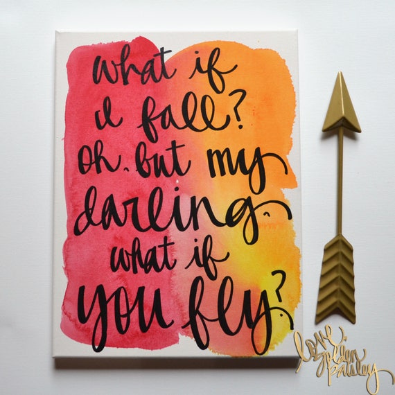 Inspirational Quote Wall Art | Hand Lettered Canvas Wall Art  display picture 3