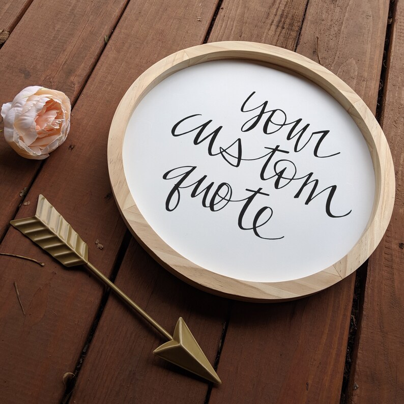 Custom Wood Wall Art Sign Personalized Custom Quote Sign Etsy