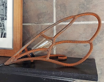 Cicada Wing Industrial Lamp - Vintage Edison Light Bulb and Rebar
