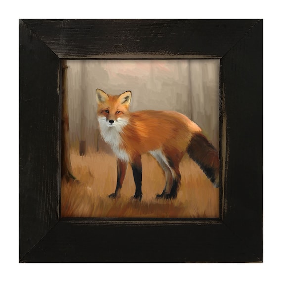 Standing Fox - [framed Print] Perfect Woodland Animal Lovers