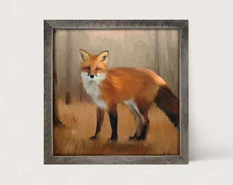 Standing Fox - [framed Print] Perfect Woodland Animal Lovers