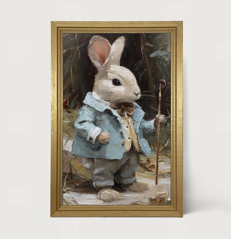 Country Friends - Neil: [framed Print] Cute Woodland Friends | Bunny ...