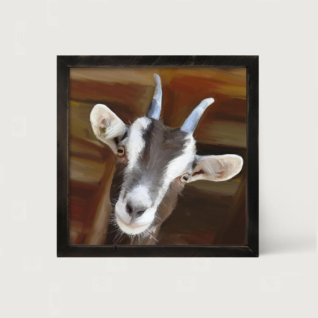 Horned Goat: [framed Print] Add a Touch of the Outdoors in Your Home ...