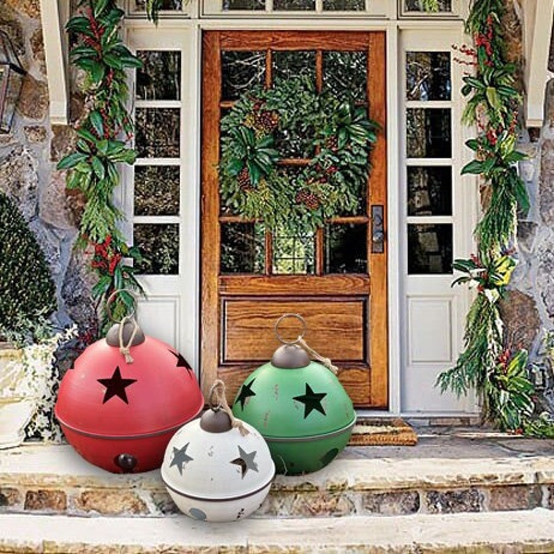 Limited Giant Jingle Bell Set Beautiful Oversized Metal Etsy