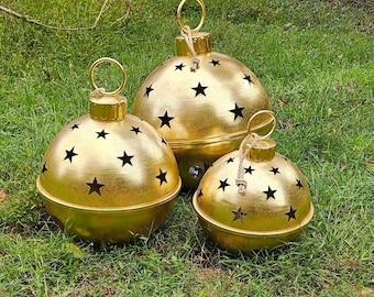 u*i様 1987 Christmas Bell Reuge オルゴール Jumbo Extra Large Brushed Gold Metal Large 20