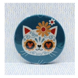 Miroir de poche, miroir compact, cadeau pour elle, miroir pour sac à main, miroir à main, bas de Noël, miroirs Kitty Cat, miroirs de chat