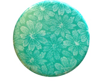 Mint green mirror, pocket mirror, compact mirror, mirror, gift for her, hand mirror, makeup mirror, stocking stuffer