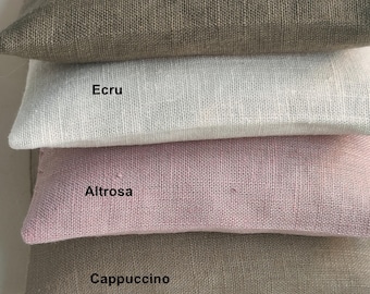 Lavendelkissen, Lavendelsäckchen, naturbelassener Lavendel, Leinen, Mottenschutz, Altrosa, Ecru, Cappuccino, Kaki, Geschenk