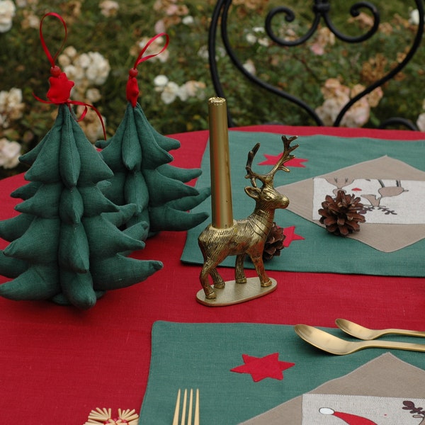 SALE: Handmade Linen Christmas Tree, Christmas Decoration