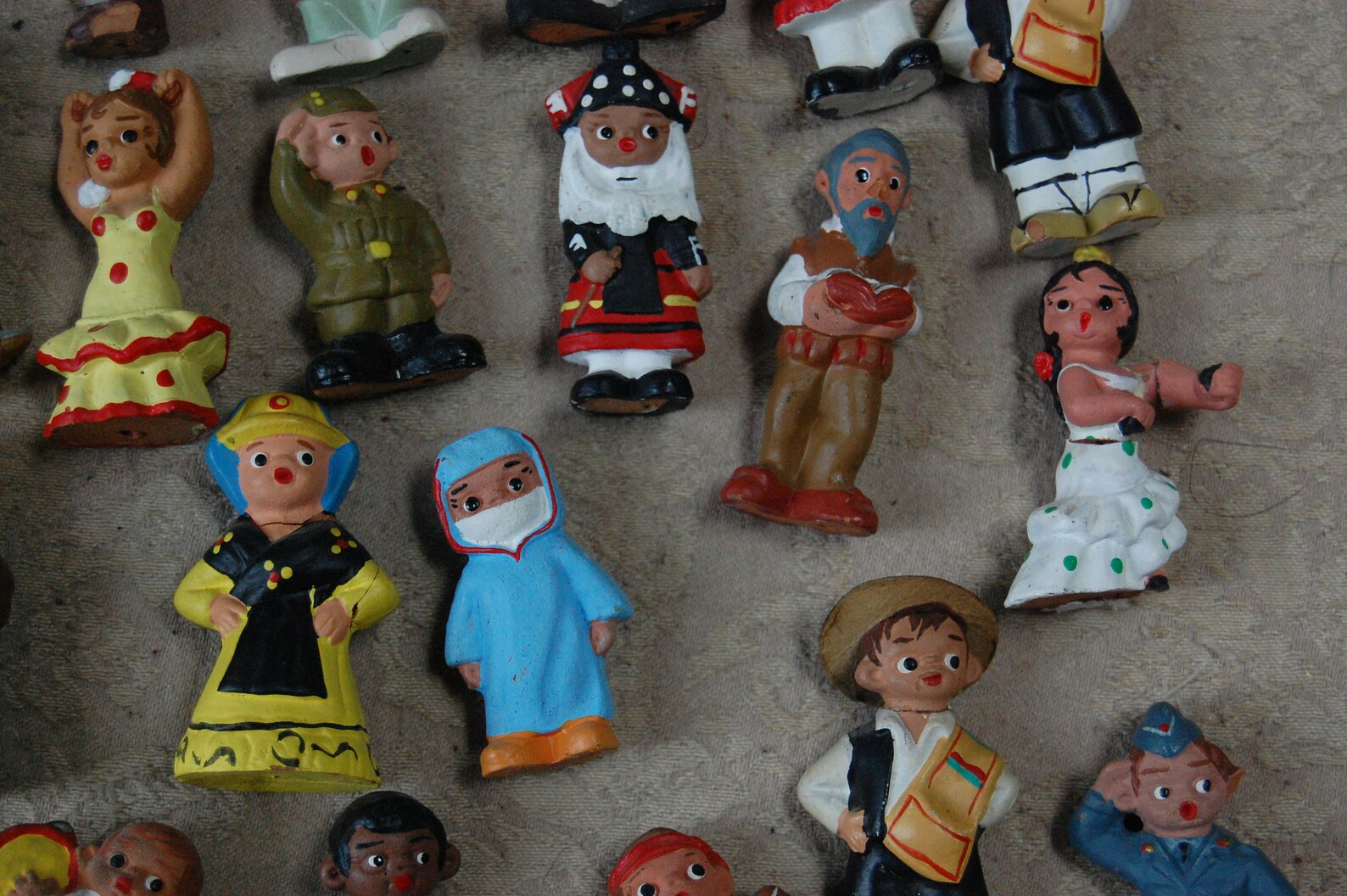 Spanish Mud People Terra Cotta Figurines Collection of 35 Etsy